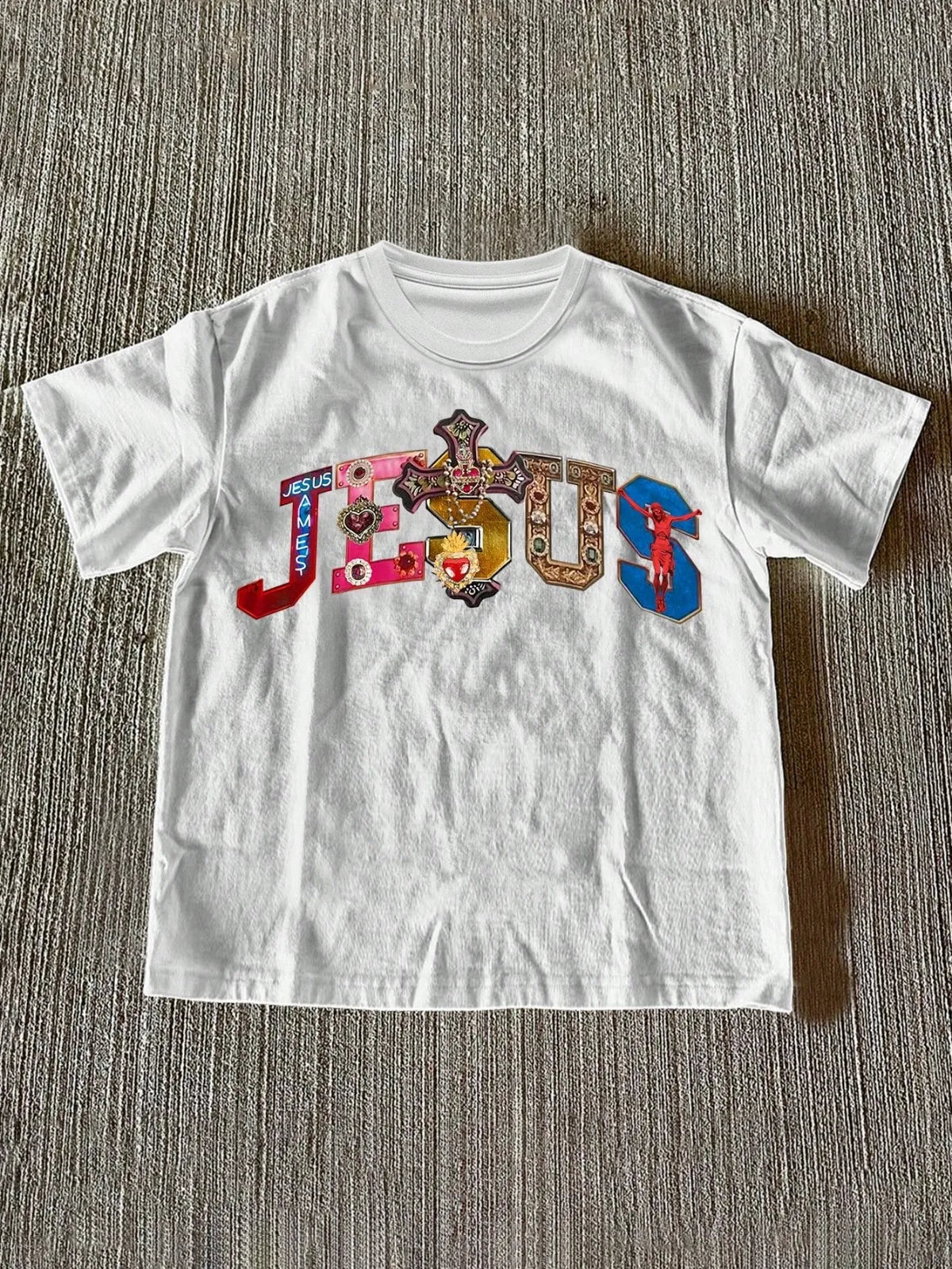 Jesus Gemstone Cross T'shirt