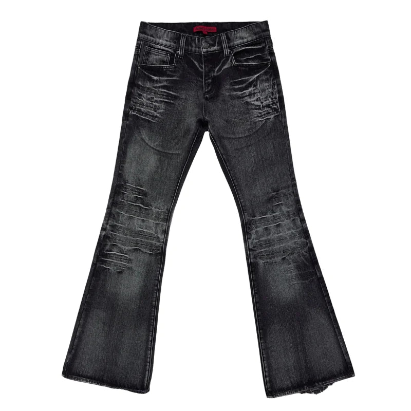 Arctic White Flared Jeans