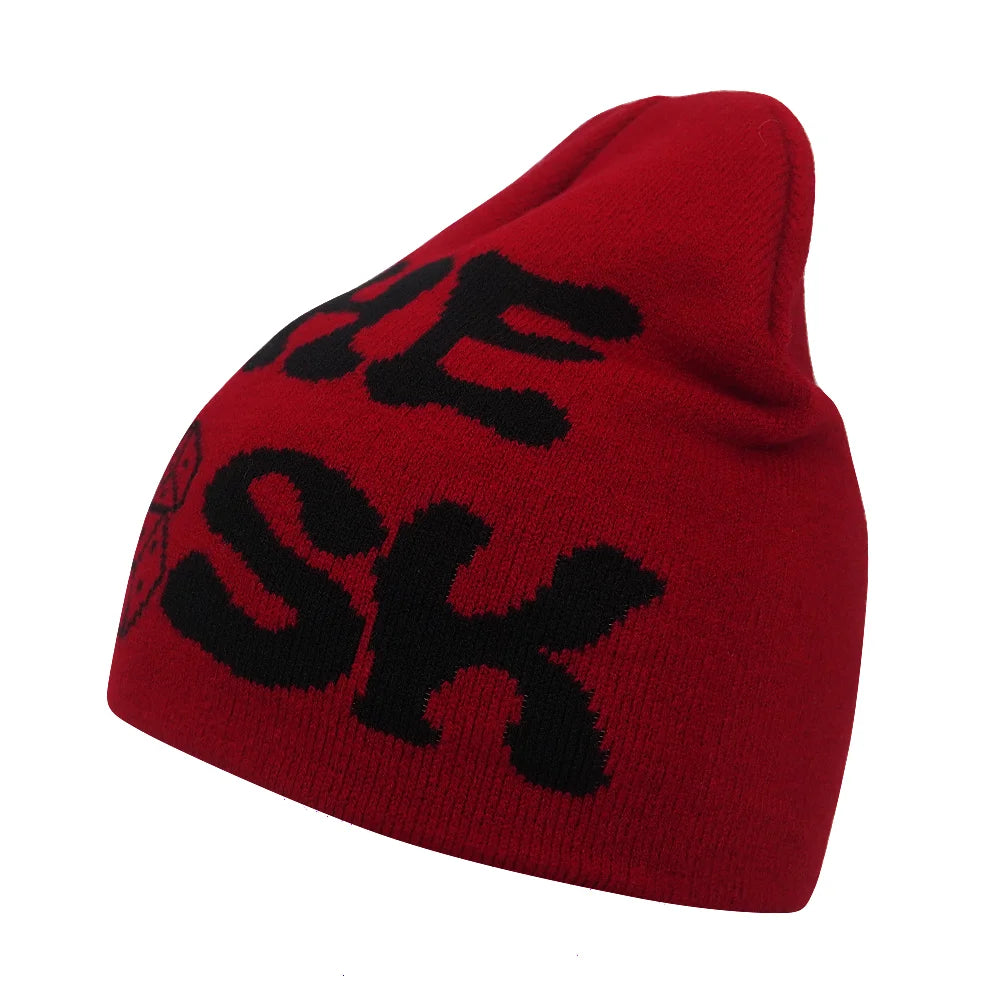 Y2K Letter Knit Beanie