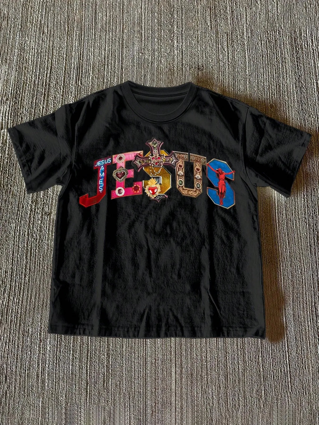 Jesus Gemstone Cross T'shirt