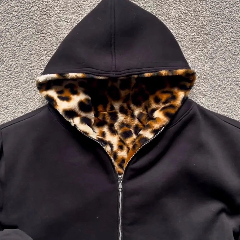 Reversible Leaopard zip up 1.0