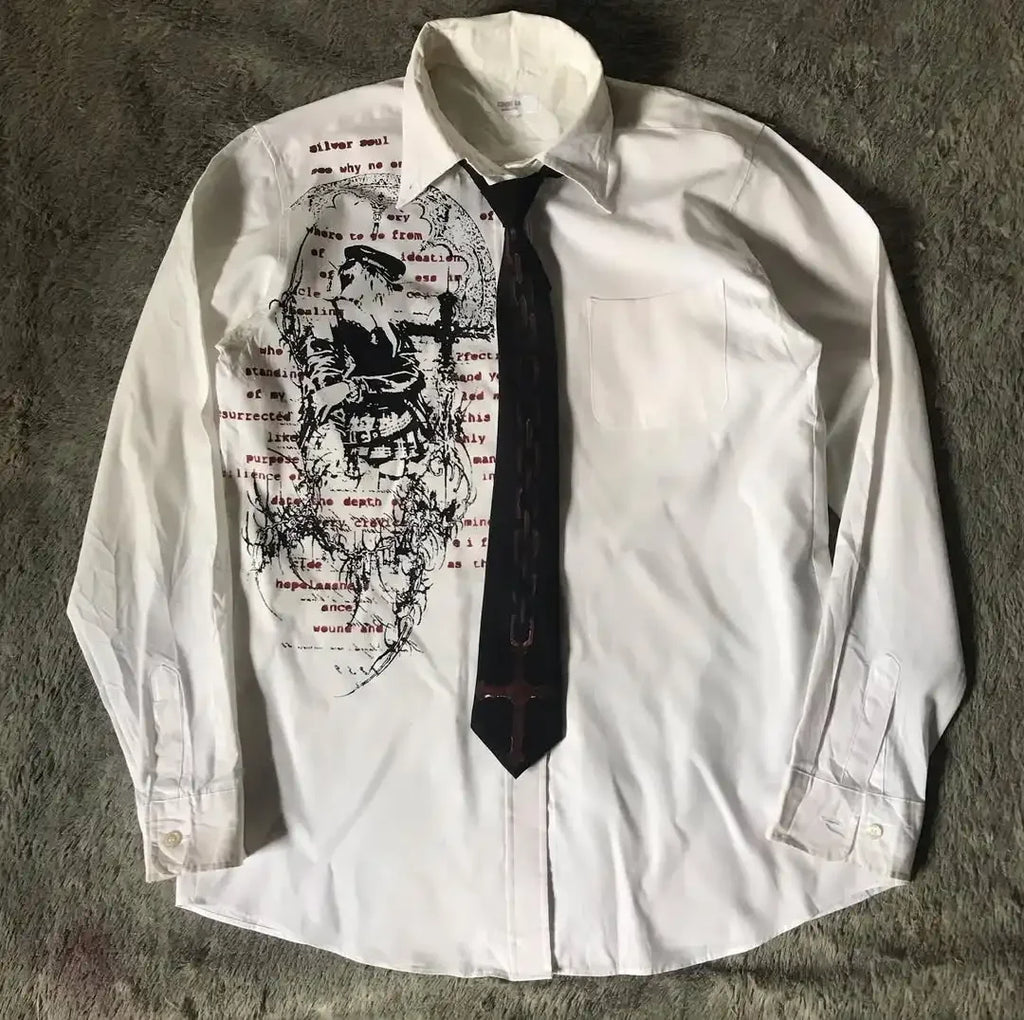 Y2K White Shirt Affliction