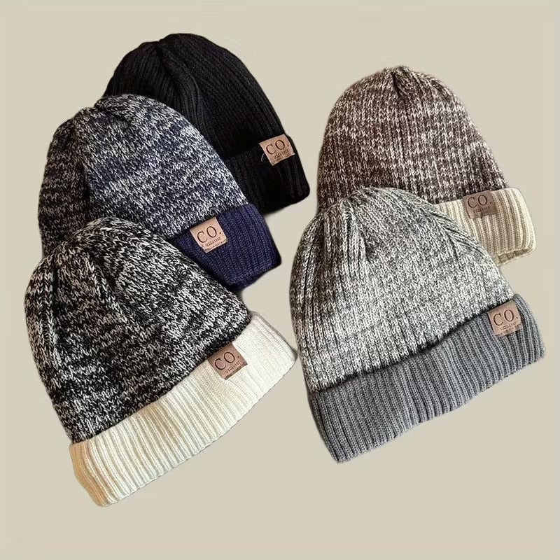 Ribbed knit beanie - group colors